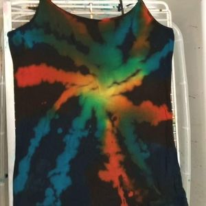 Reversed dyed tank dyed w Dharma dyes